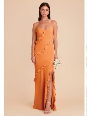 BIRDIE GREY Valentina Dress Chiffon - Apricot - XS